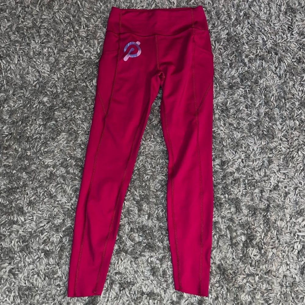 PELOTON Pink Cadent High Rise Pocket Legging size small